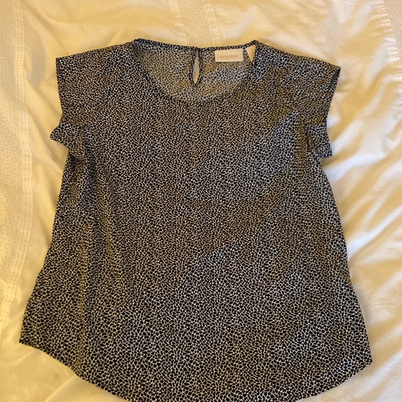 CHICOS Black and White Blouse - Picture 2 of 5